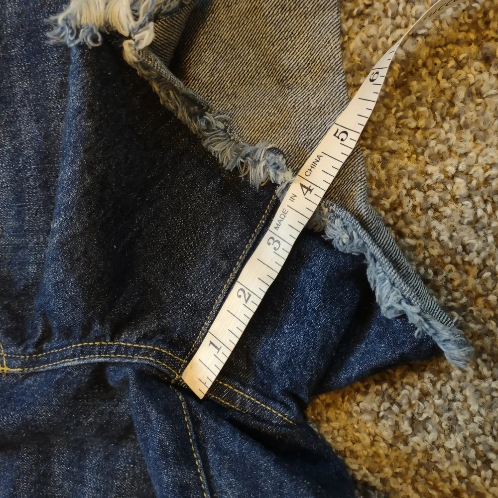 Denim Blue Women's Distressed Shorts